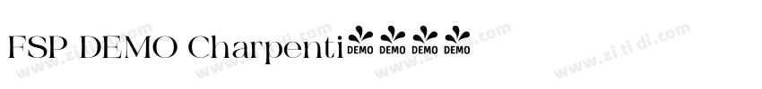 FSP DEMO Charpenti字体转换 FSP DEMO Charpenti字体转换